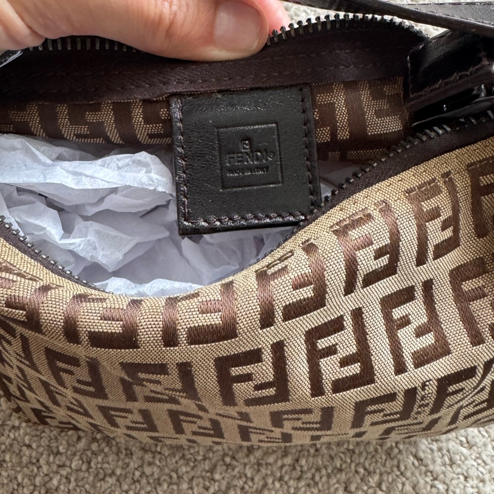 Vintage Fendi Zucchino Mini Pochette - Picture 10 of 11